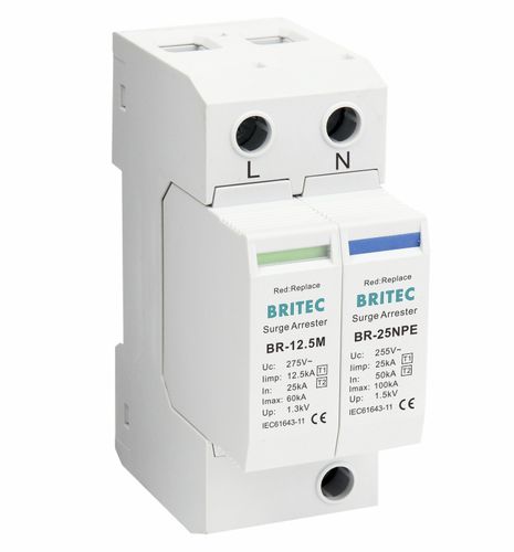 Überspannungsableiter Typ 1 - BR12.5M 1+1 series - Britec Electric Co., Ltd - Typ 2 / Klasse I / Klasse II