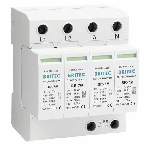 Überspannungsableiter Typ 1 - BR-7M 4P series - Britec Electric Co., Ltd - Typ 2 / Klasse I / Klasse II