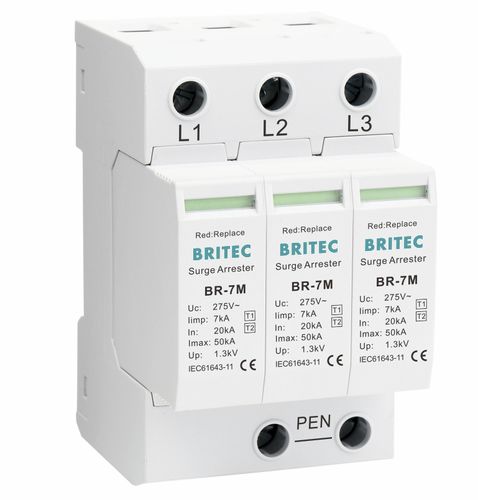 Überspannungsableiter Typ 1 - BR-7M 3P  - Britec Electric Co., Ltd - Typ 2 / Klasse I / Klasse II