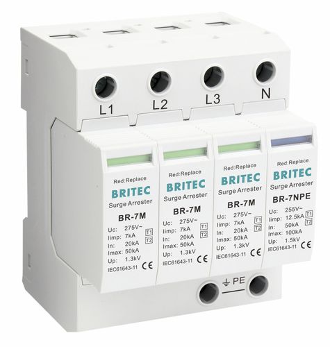 Blitzableiterkasten Typ 1 - BR-7M 3+1 series - Britec Electric Co., Ltd - Typ 2 / Klasse I / Klasse II