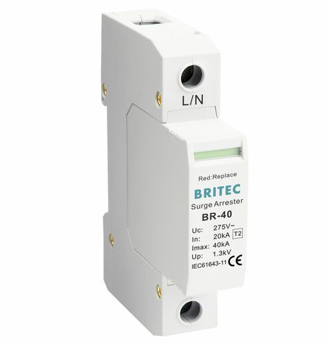 Überspannungsableiter Typ 2 - BR-40 1P series - Britec Electric Co., Ltd - Klasse II / zur Fernanzeige / für Elektroinstallation