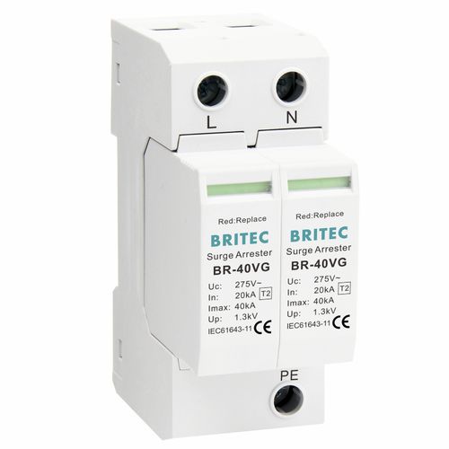 Überspannungsableiter Typ 2 - BR-40VG 2P series - Britec Electric Co., Ltd - Klasse II / für Elektroinstallation / steckbar