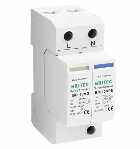 Überspannungsableiter Typ 2 - BR-40VG 1+1 series - Britec Electric Co., Ltd - Klasse II / für Elektroinstallation / modular