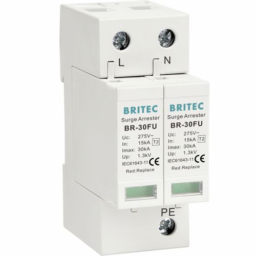 Überspannungsableiter Typ 2 - BR-30FU 2P series - Britec Electric Co., Ltd - Klasse II / für Elektroinstallation / kompakt