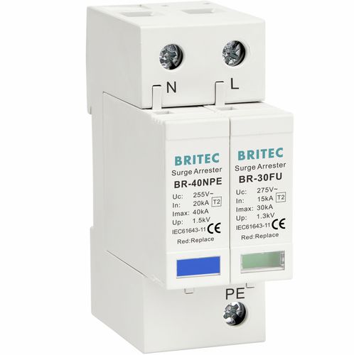 Überspannungsableiter Typ 2 - BR-30FU 1+1 series - Britec Electric Co., Ltd - Klasse II / für Elektroinstallation / Varisto