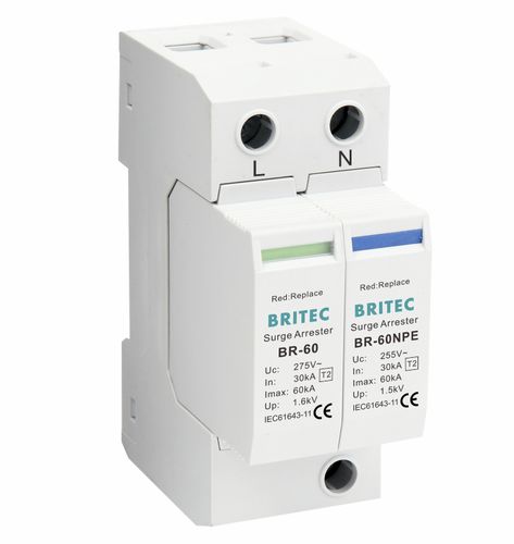 Blitzableiterkasten Typ 2 - BR-60 1+1 series - Britec Electric Co., Ltd - Klasse II / zur Fernanzeige / für Telekom-Anwendungen
