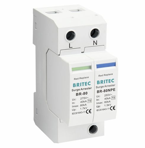 Blitzableiterkasten Typ 2 - BR-80 1+1 series - Britec Electric Co., Ltd - Klasse II / für Elektroinstallation / zur Fernanzeige