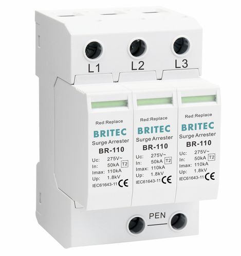 Blitzableiterkasten Typ 2 - BR-110 3P series - Britec Electric Co., Ltd - Klasse II / für Elektroinstallation / zur Fernanzeige