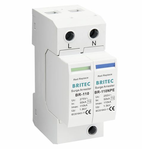 Überspannungsableiter Typ 2 - BR-110 1+1 series - Britec Electric Co., Ltd - Klasse II / für Elektroinstallation / zur Fernanzeige
