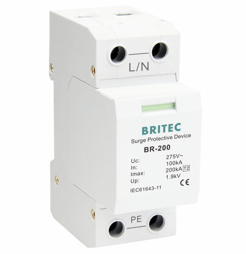 Überspannungsableiter Typ 2 - BR-200 1P series - Britec Electric Co., Ltd - Klasse II / für Elektroinstallation / zur Fernanzeige