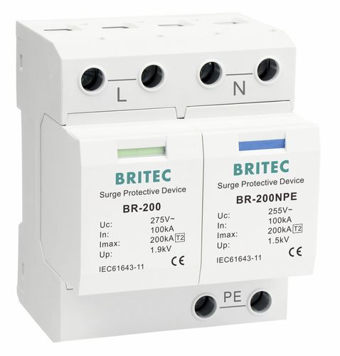 Überspannungsableiter Typ 2 - BR-200 1+1 series - Britec Electric Co., Ltd - Klasse II / zur Fernanzeige / für Außenbereich