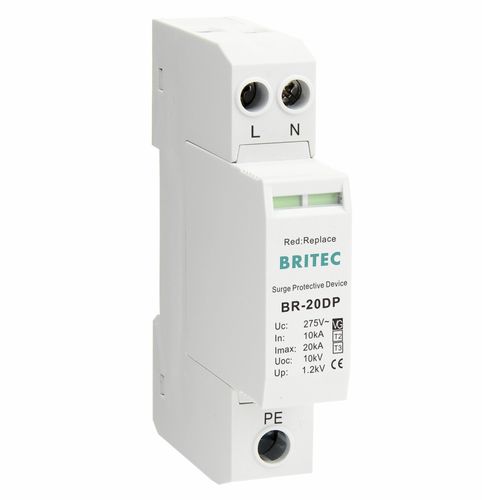 Überspannungsableiter Typ 3 - BR-20DP 1+1 series - Britec Electric Co., Ltd - Klasse III / für Elektroinstallation / zur Fernanzeige