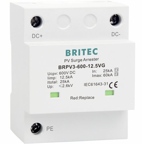 Überspannungsableiter Typ 1 - BRPV3-600-12.5VG - Britec Electric Co., Ltd - Typ 2 / Klasse I / Klasse II