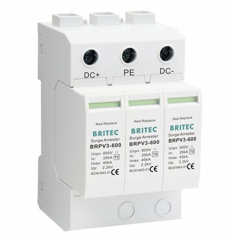 Überspannungsableiter Typ 2 - BRPV3-600 - Britec Electric Co., Ltd - Klasse II / für Elektroinstallation / zur Fernanzeige