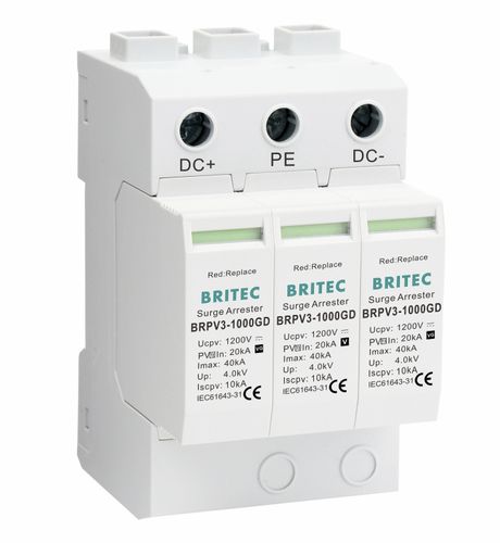 Überspannungsableiter Typ 2 - BRPV3-1000GD - Britec Electric Co., Ltd - Klasse II / für Elektroinstallation / zur Fernanzeige