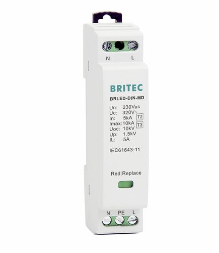 Überspannungsableiter Typ 2 - BRLED-DIN-MD - Britec Electric Co., Ltd - Typ 3 / Klasse II / Klasse III