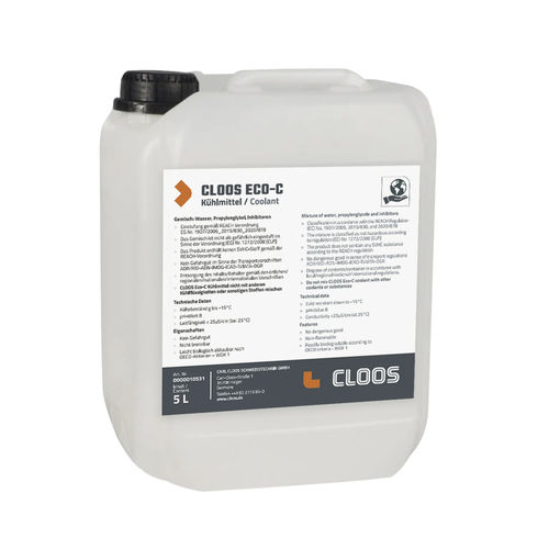 Kühlflüssigkeit mit Rostschutz - CLOOS Eco-C - CLOOS - Langzeit / Niedrigtemperatur / für Niedrigtemperatur