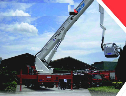 LKW-montierter Feurschutz Lift - ALP 727 E - Cela - teleskopisch / Gelenkarm / für die Feuerwehr