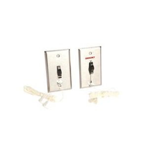 Zugschnurschalter - CFA 7302A series - EDWARDS SIGNALING - einpolig / Edelstahl / rastend