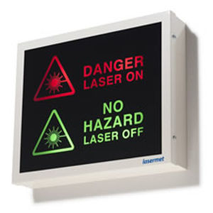 Laser-Sicherheitszeichen - SIGN-LP  - Lasermet - beleuchtet