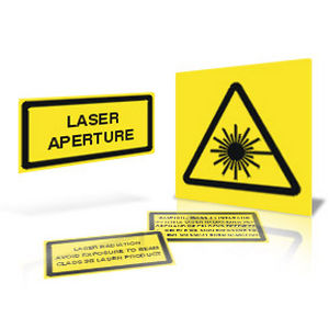 Bedrucktes Etikett - Lasermet - selbstklebend / Vinyl / Laserschutz
