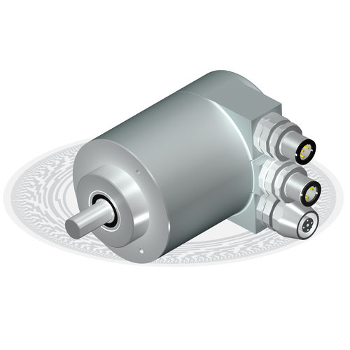 Absoluter Drehgeber - CM10 series - Hohner Automaticos - mit Vollwelle / Multiturn / PROFIBUS DP