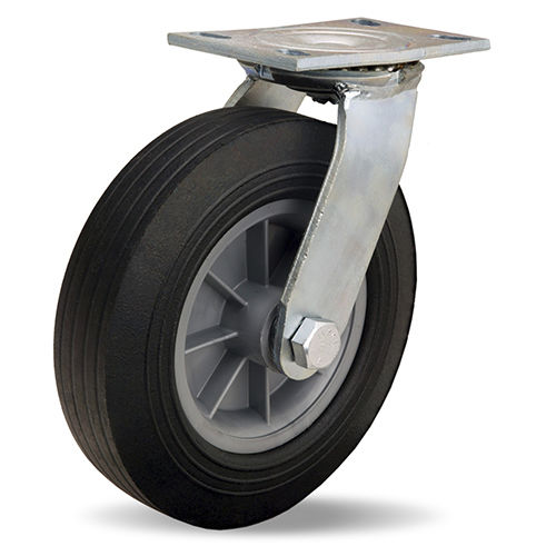 Lenkrolle - 4000 series - HAMILTON CASTER - mit Grundplatte / doppelt / Industrie