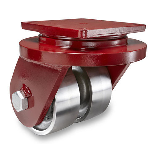 Lenkrolle - EMD2 series - HAMILTON CASTER - mit Grundplatte / für sehr hohe Lasten / Stahl