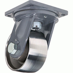 Lenkrolle - MD series - HAMILTON CASTER - mit Grundplatte / für sehr hohe Lasten / Metall
