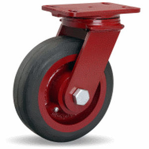Lenkrolle - FM series - HAMILTON CASTER - mit Grundplatte / für Schwerlasten / für Möbel