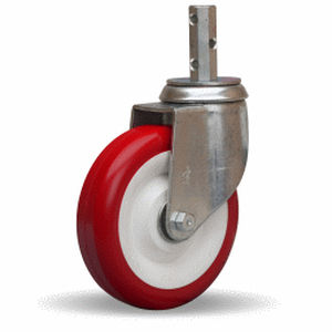 Lenkrolle - 300 series - HAMILTON CASTER - Gewindeschaft / Stangen / Stahl