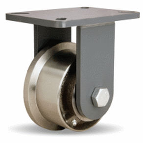 Bockrolle - FT series - HAMILTON CASTER - mit Grundplatte / Metall / Stahl