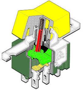 Wippschalter - M series - NKK Switches - einpolig / mehrpolig / 4-polig