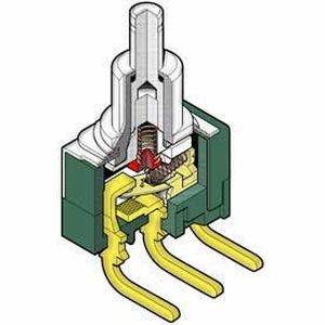 Federdruck-Drucktaster - MB2400 series - NKK Switches - Edelstahl / PCB / Schnapp