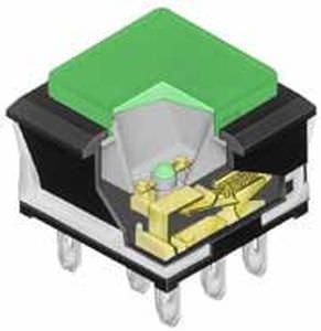 Federdruck-Drucktaster - UB series - NKK Switches - flach / tastend / elektromechanisch