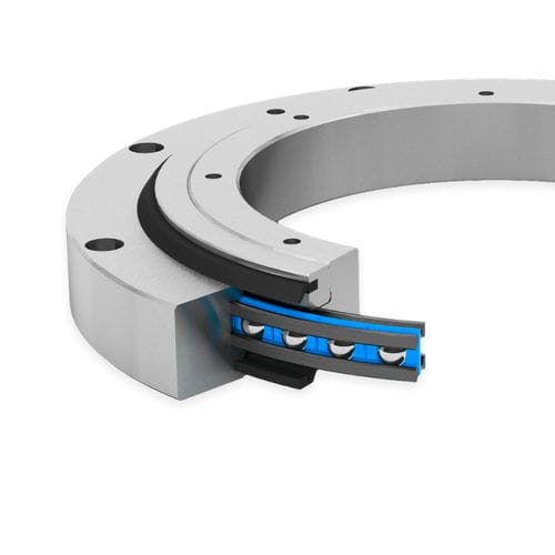 Unverzahnte Drehverbindung - LVB series - Franke GmbH - mit 4-Punkt-Lager / einreihig / Vierpunkt-Kontakt