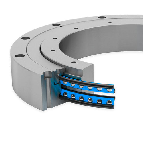 Unverzahnte Drehverbindung - LVC series - Franke GmbH - mit 4-Punkt-Lager / zweireihig / Schräg