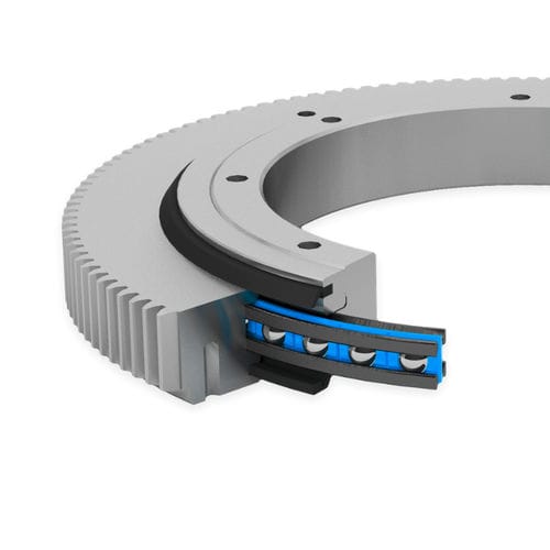 Drehverbindung mit Außenverzahnung - LVD series - Franke GmbH - mit 4-Punkt-Lager / einreihig / Vierpunkt-Kontakt