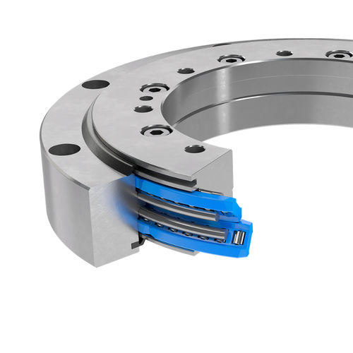 Unverzahnte Drehverbindung - LVG series - Franke GmbH - Rollen / zweireihig / Schräg