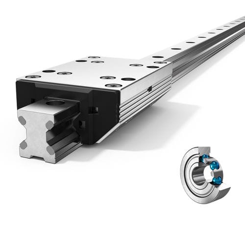 Rollen-Linearführung - FDB series - Franke GmbH - Aluminium / regelbar / wartungsfrei