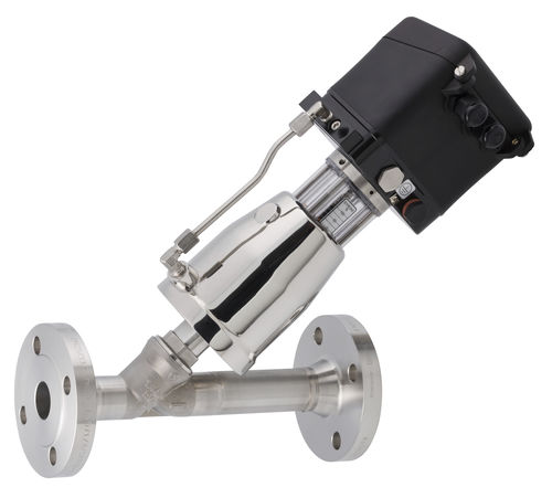 Pneumatisch gesteuertes Ventil - 7036 - Schubert & Salzer Control Systems GmbH - Stell / Flansch / Schrägsitz
