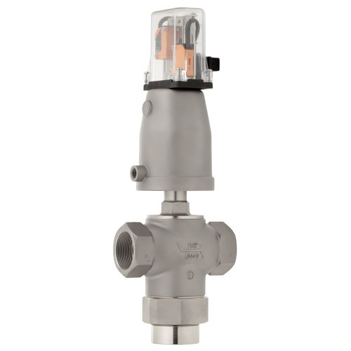 Pneumatisch gesteuertes Ventil - 7081  - Schubert & Salzer Control Systems GmbH - Edelstahl / 3-Wege / für aggressive Fluide