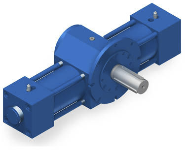 Hydraulischer Antrieb - DEK1  - HKS Dreh-Antriebe GmbH - Dreh / Zahnstangen-Ritzel / doppeltwirkend