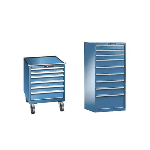 Lagerschrank - 411 / 18E - LISTA - bodenstehend / mit Schublade / maßgefertigt