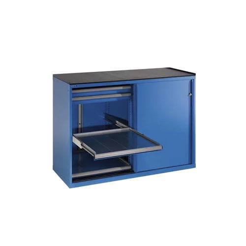 Lagerschrank - 79.432.512 - LISTA - bodenstehend / mit Schublade / mit Schiebetüren