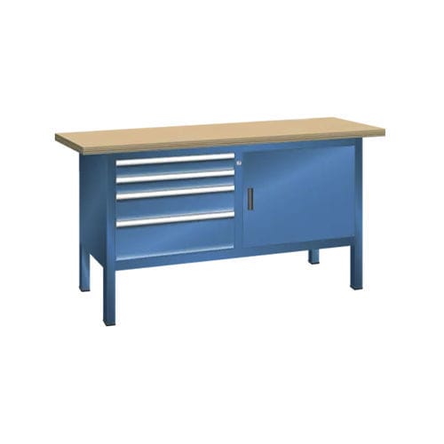 Kompakte Werkbank - 2'138.20 CHF - LISTA - Holz / mit Schublade / mit Tür