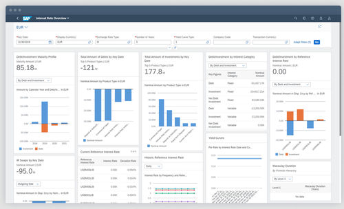Finanzmanagement-Software - S/4HANA Cloud for central finance - SAP - Steuerung / Reporting / ERP