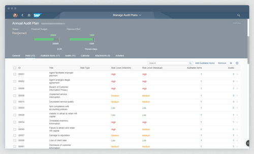 Software für Zugangskontrolle und Sicherheit - Audit Management - SAP - Qualität / Reporting / Entwicklung