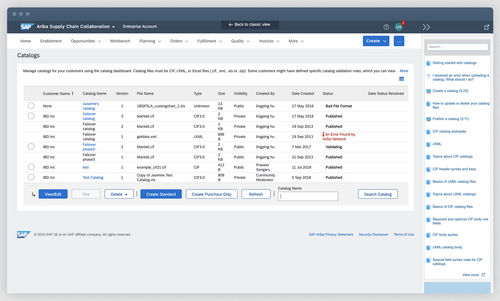 Management-Software - Ariba Catalog - SAP - Überwachung / Für Armaturenbrett / Prozess