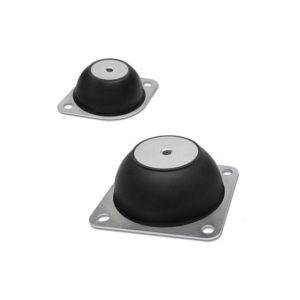 Quadratische elastische Lagerung - DVE series - ELESA - Edelstahl / verzinkter Stahl / Gummi